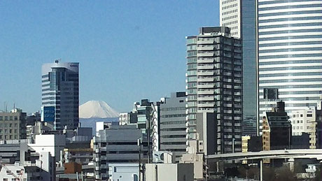 富士山が綺麗に見えました！